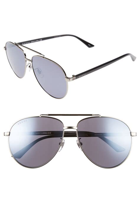 gucci 61mm pilot sunglasses|gucci aviator sunglasses on sale.